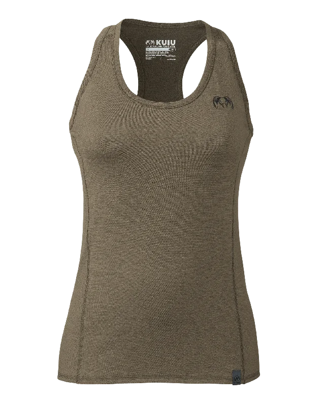 Outlet Women's ULTRA Merino 145 Racerback Tank | Ash