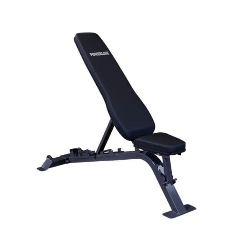 Multi-station home gym with collapsible design-Powerline PFI150 Flat/Incline/Decline Bench - Adjustable Home Gym Bench