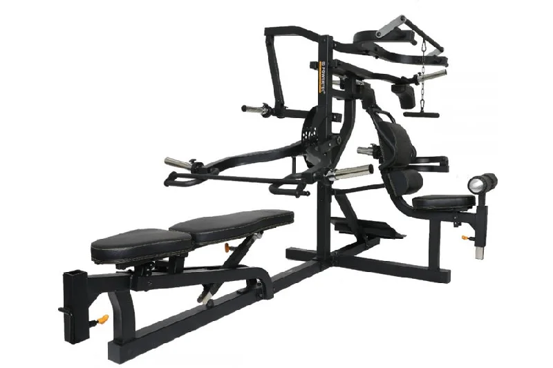 Multi-station home gym for core strength-Powertec Workbench Multisystem Home Gym (Black)