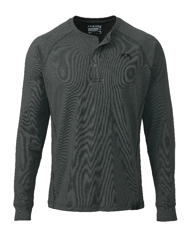 PRO Merino 200 Henley | Gunmetal