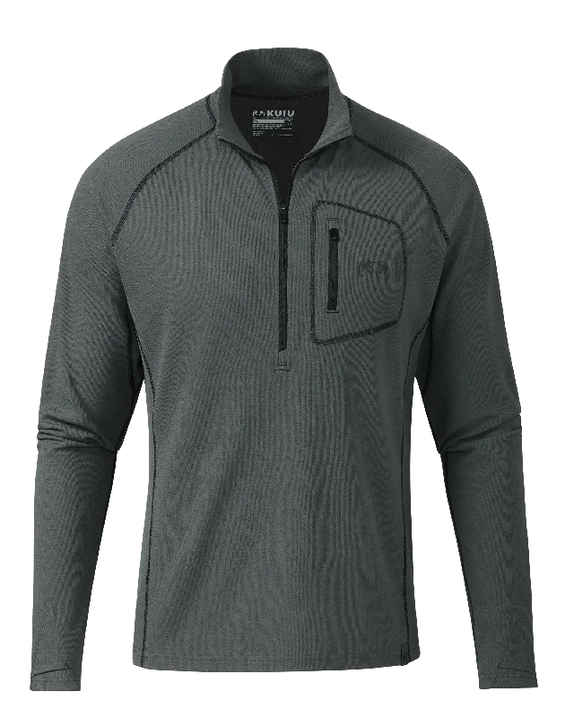 PRO Merino 200 Zip-T | Gunmetal