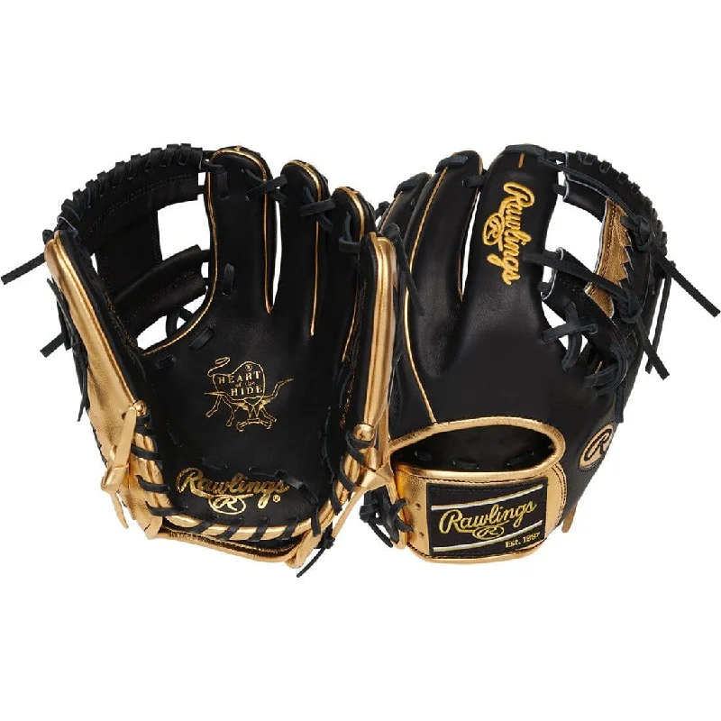 Fielding Gloves made in USA-Rawlings Heart of the Hide 11.5" June 2024 RGGC Baseball Glove: PRO-GOLDYVIII