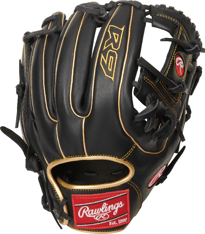 Fielding Gloves with glove fit tips-Rawlings R9 11.5" Infield Baseball Glove: R9314-2BG