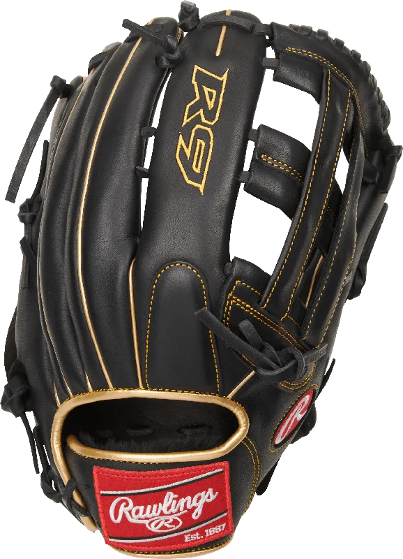 Fielding Gloves for glove thumb comfort-Rawlings R9 12.75" Outfield Baseball Glove: R93029-6BG