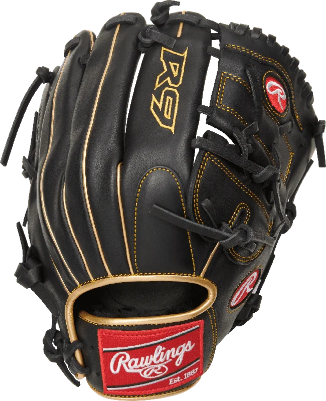 Fielding Gloves with glove pinky comfort-Rawlings R9 12" Infield/Pitcher's Baseball Glove: R9206-9BG