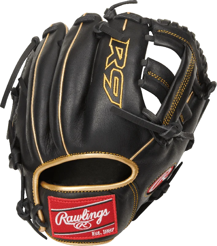 Fielding Gloves with custom fit-Rawlings R9 9.5" Baseball Training Glove: R9TRBG