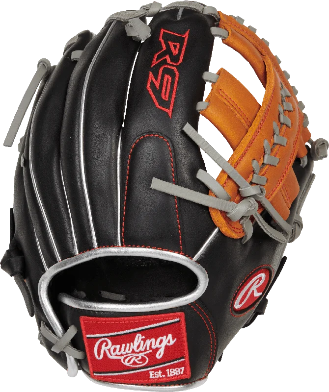 Fielding Gloves with glove pinky slot-Rawlings R9 Contour Series 11" Infield Baseball Glove: R9110U-19BT