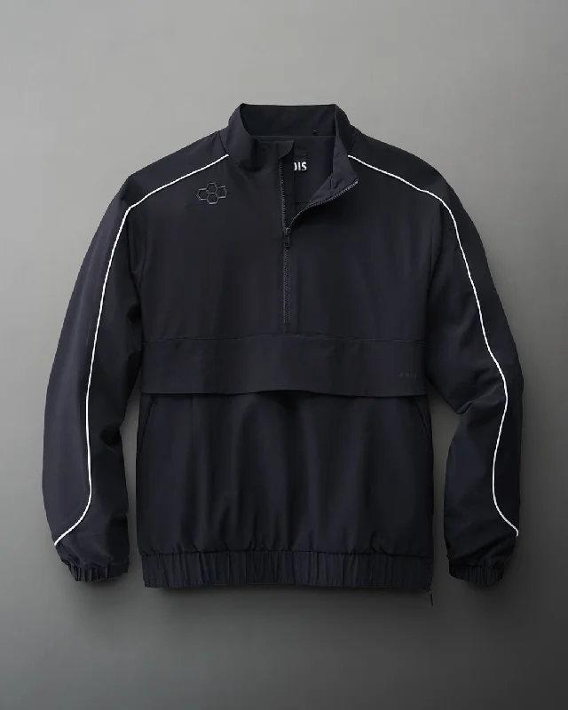 RUDIS 1/4 Zip Windbreaker - Black