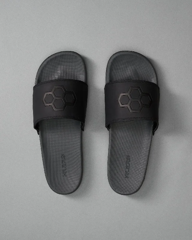 RUDIS Black Hex Adult Slides