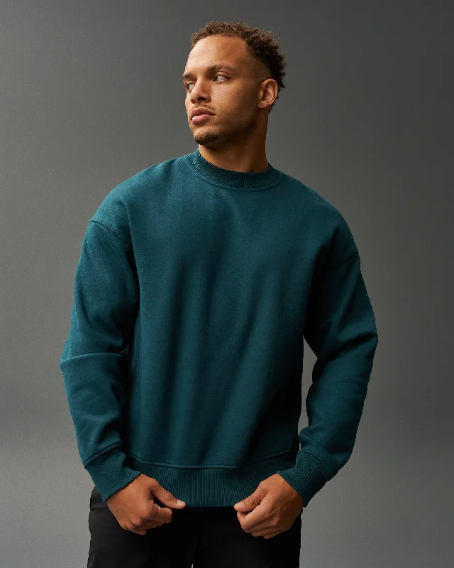 RUDIS Titan Heavyweight Fleece Crewneck - Eagle Green