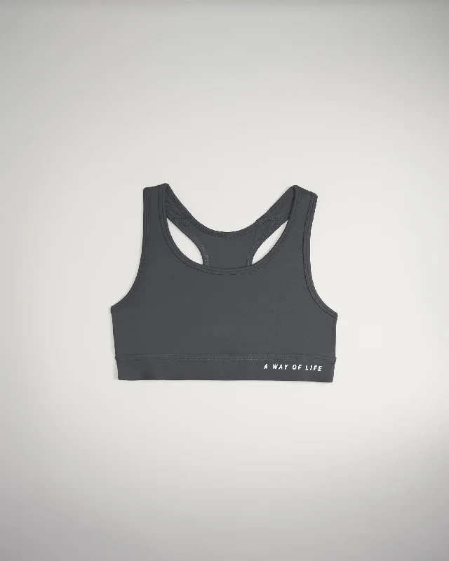 RUDIS Women's Sports Bra - Charcoal