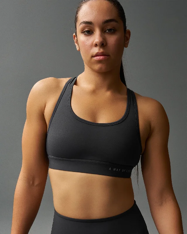 RUDIS Women's Sports Bra - Charcoal