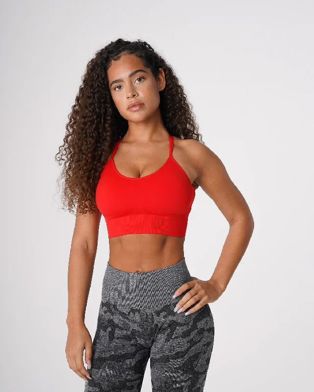 Sportswear/Tops transformation wear-Scarlet Flourish Seamless Bra