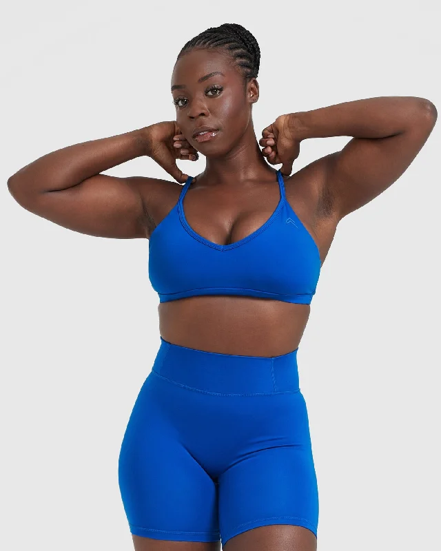 Sportswear/Tops progress tracker-Timeless Strappy Bralette | Cobalt