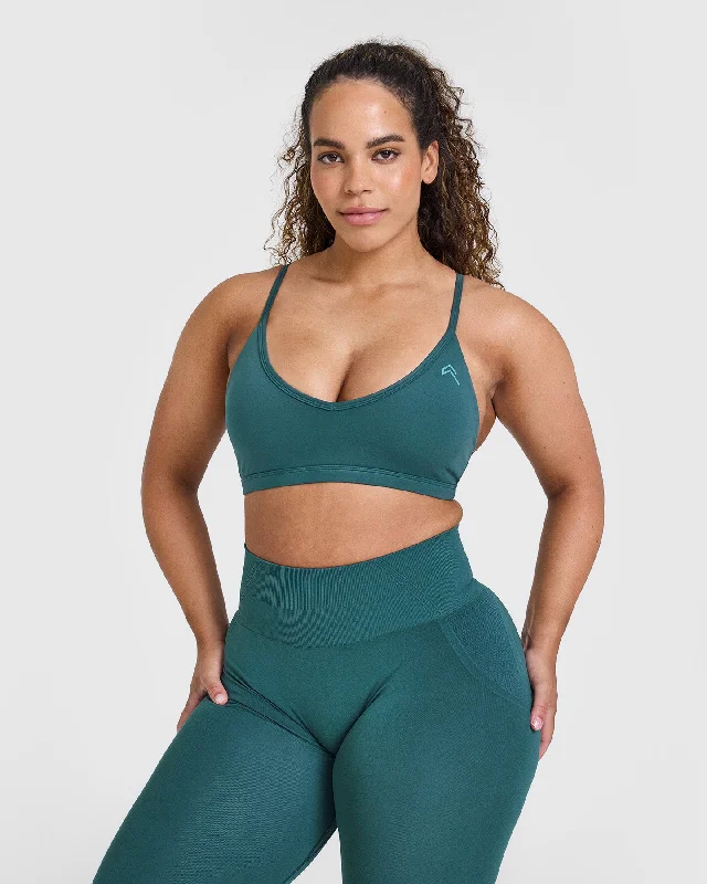 Sportswear/Tops yearly update-Timeless Strappy Bralette | Marine Teal