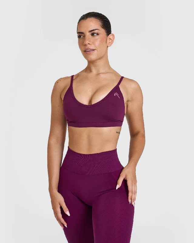 Sportswear/Tops personal best-Timeless Strappy Bralette | Ripe Fig