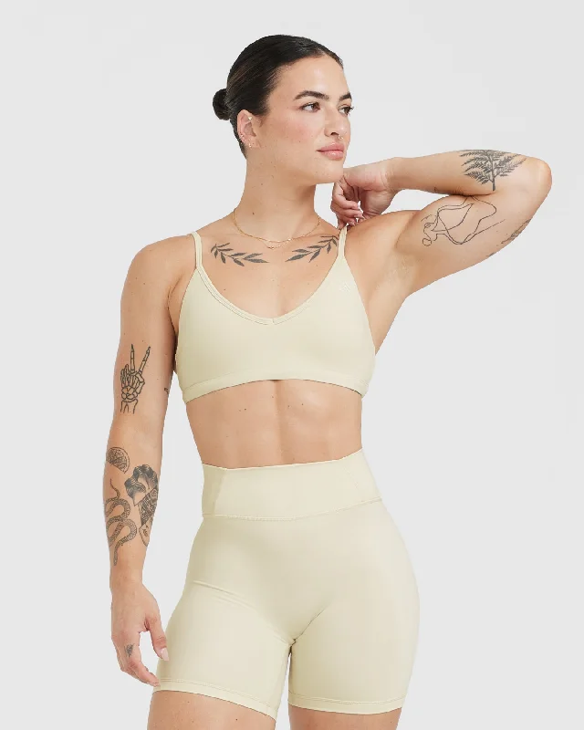 Sportswear/Tops express shipping-Timeless Strappy Bralette | Vanilla