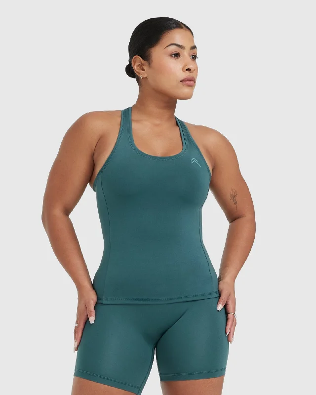 Sportswear/Tops FAQ page-Timeless Vest | Marine Teal