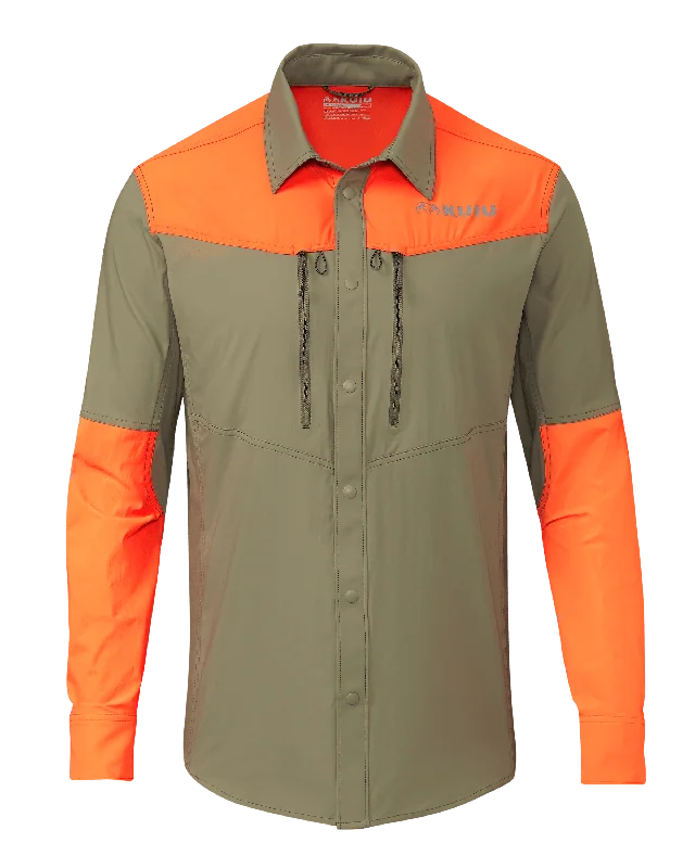 Upland Sporter Shirt | Khaki/Blaze Orange