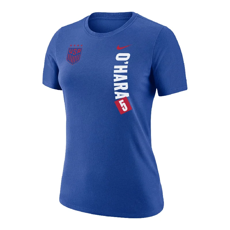 Women's Nike USWNT Vertical O'Hara Royal Tee