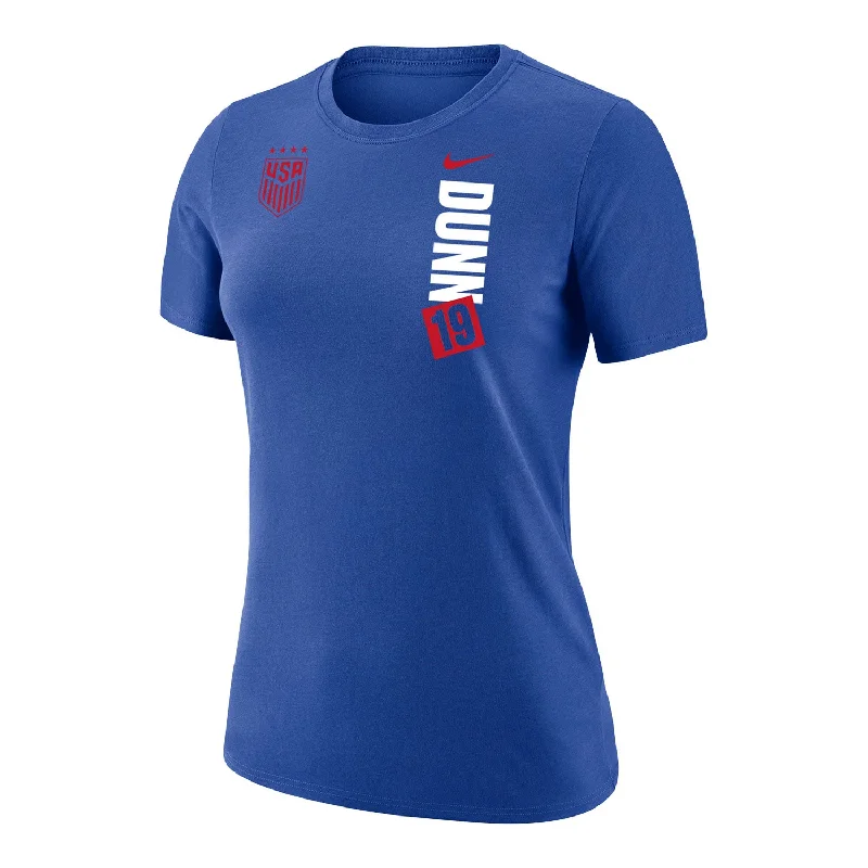 Women's Nike USWNT Vertical Dunn Royal Tee