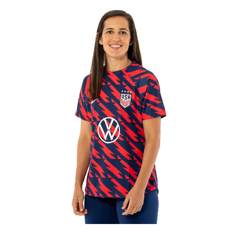 Women's Nike USWNT 2023 VW Pre-Match Red Top