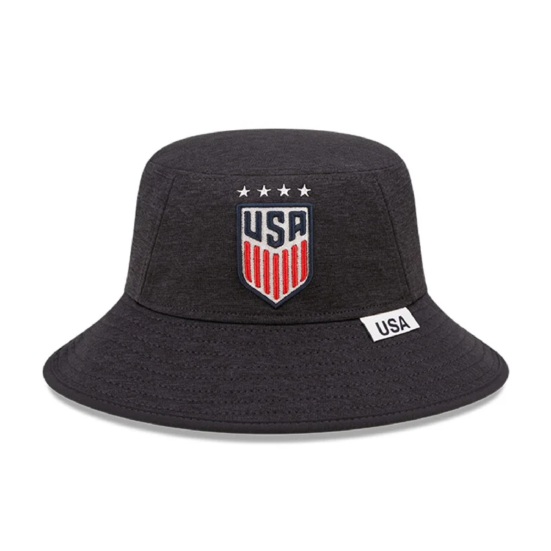 Men's New Era USWNT Shadow Tech Heather-Navy Bucket