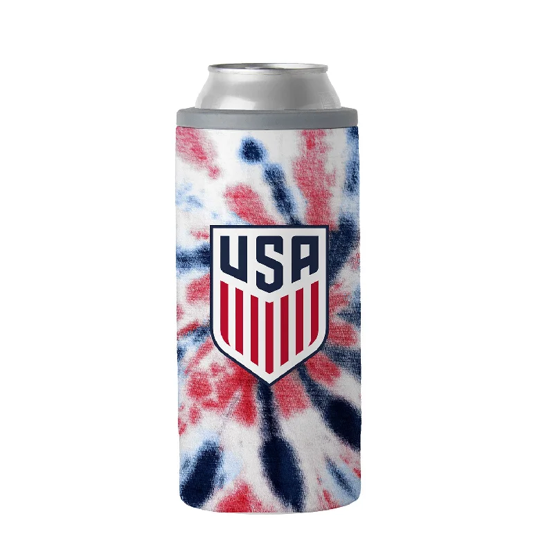 Logo Brands USA 12 oz. Tie Dye Slim Can Coozie