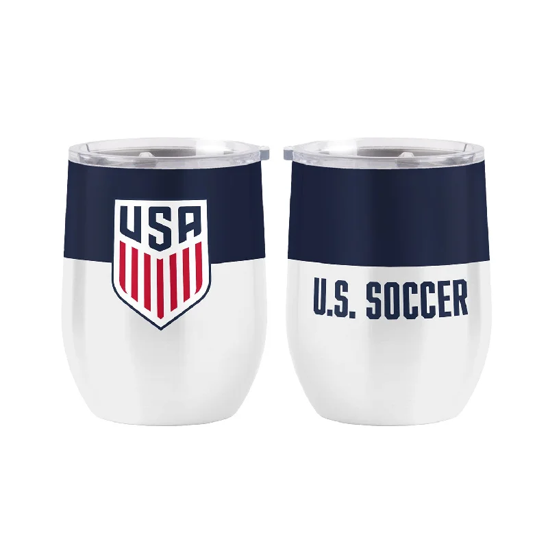 Logo Brands USA 16 oz. Colorblock Curved Tumbler