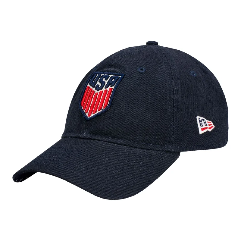 Men's New Era MNT 9Twenty Core Flag Brim Navy Hat