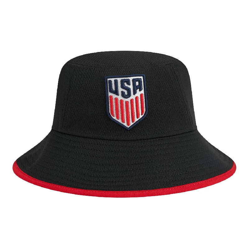 Adult New Era USMNT Black Bucket Hat