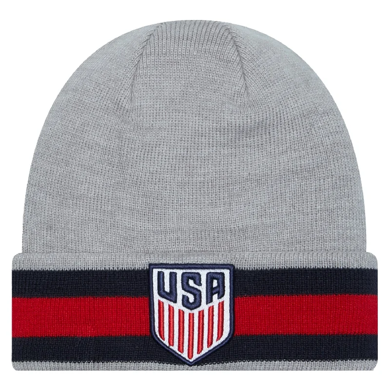 Adult New Era USMNT Grey Banded Knit