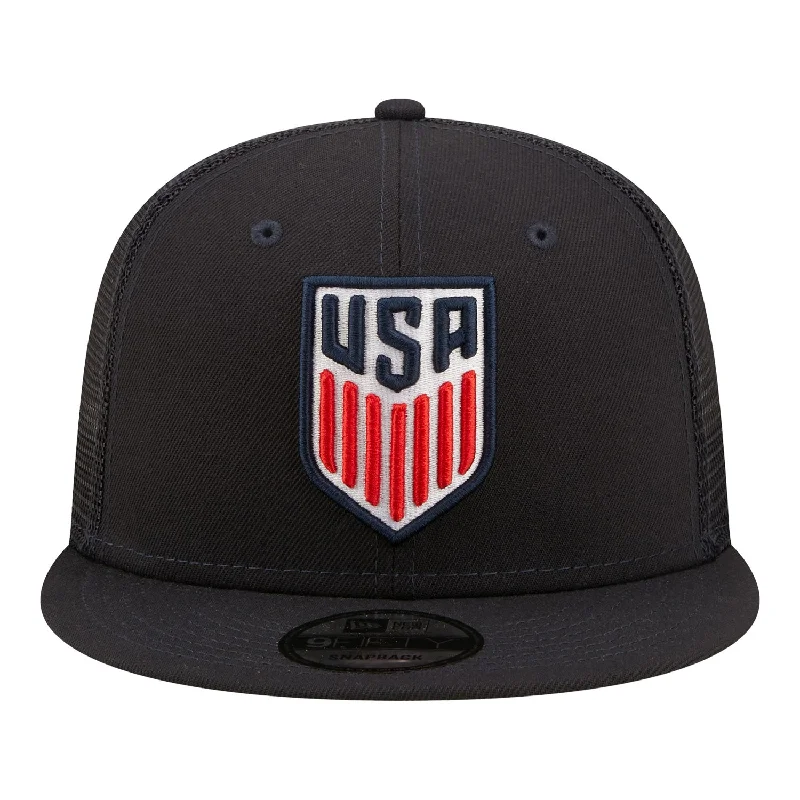 Youth New Era USMNT Navy 9Fifty Trucker Hat