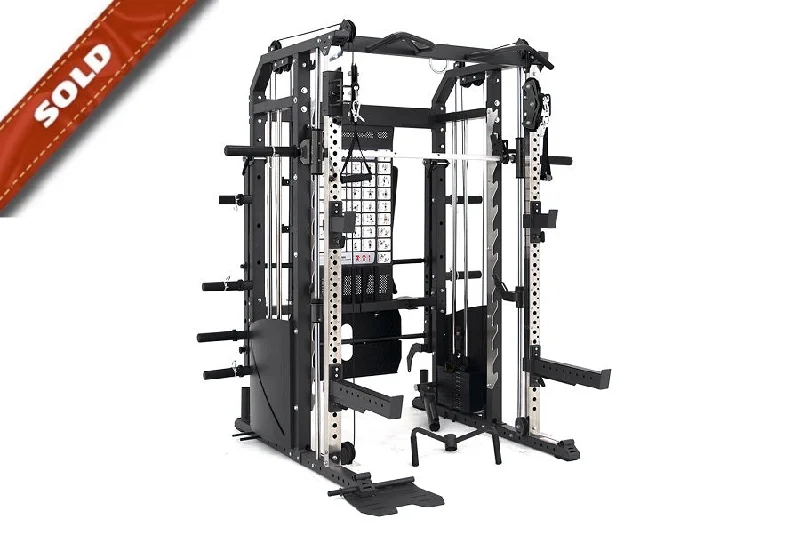 Multi-station home gym for limited spaces-Warrior 701 Power Rack Functional Trainer Cable Crossover Cage Home Gym Smith Machine (DEMO)  **SOLD**