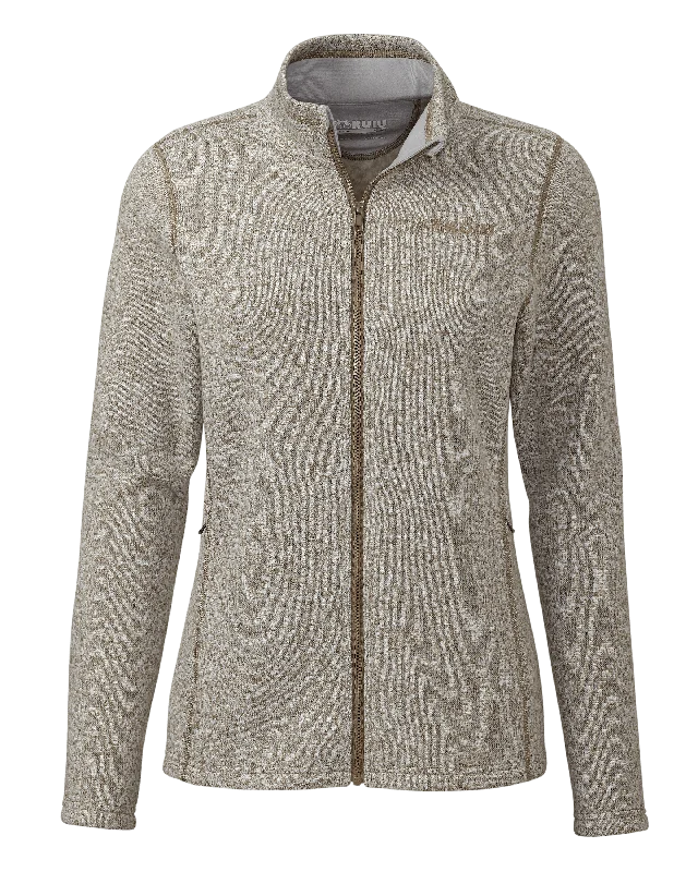 Women's Base Camp Full Zip Sweater | Khaki White Heather