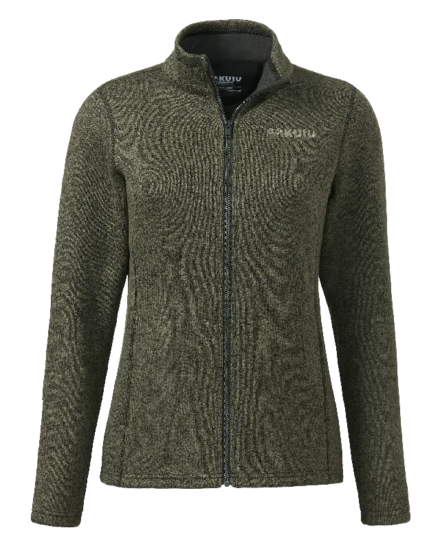 Women's Base Camp Full Zip Sweater | Olive Heather