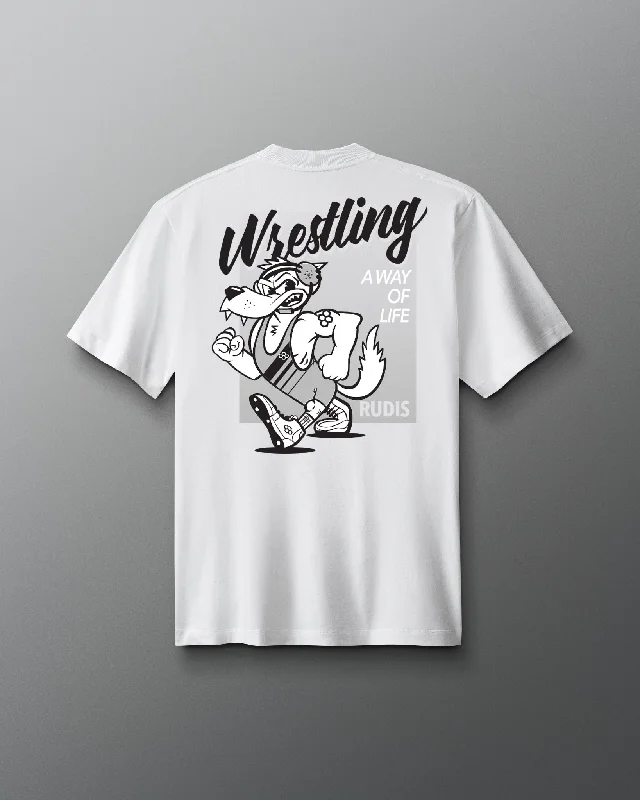 Wrestling Wolf Heavyweight T-Shirt