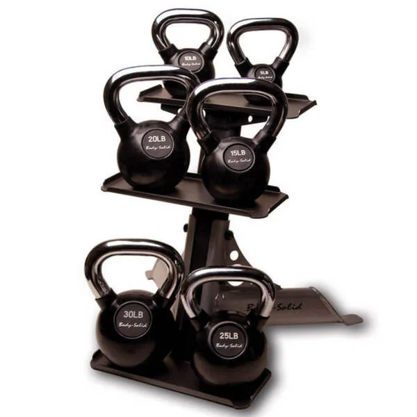 Kettlebell for strength power palette-Body-Solid Compact Kettlebell Rack GDKR50