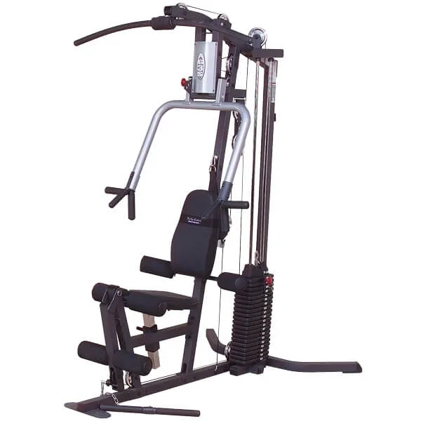 Multi-station home gym for power workouts-Body-Solid Selectorized Single Stack Home Gym G3S