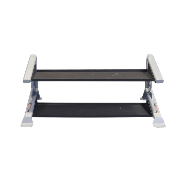 Kettlebell for portable use-Body Solid Pro Clubline SDKR500KB 2 Tier Kettlebell Rack