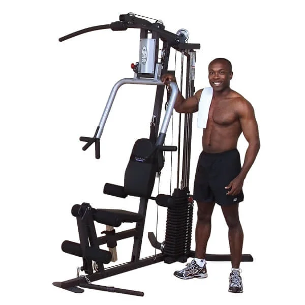 Multi-station home gym with durable capacity-Body-Solid Selectorized Single Stack Home Gym G3S