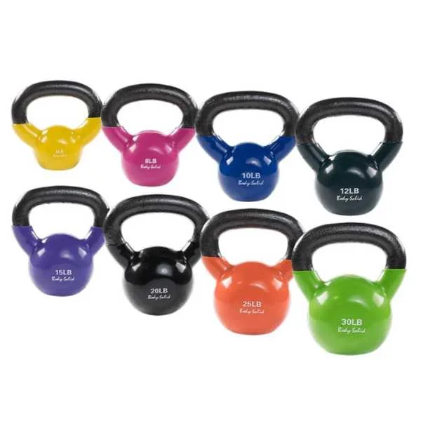 Kettlebell lightweight iron-Body-Solid Vinyl Coated Kettlebell Sets KBVS