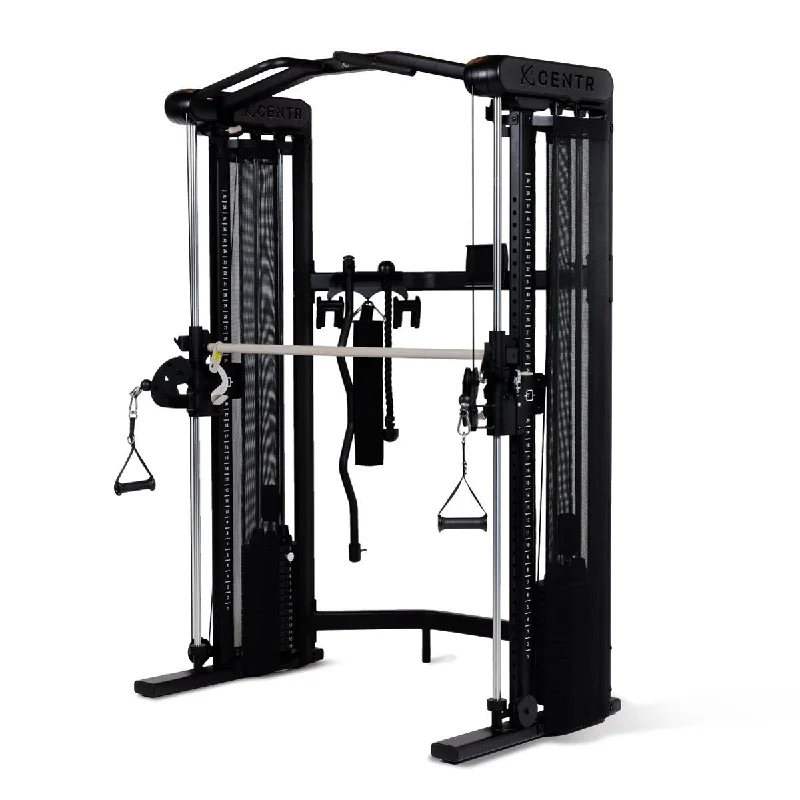 Multi-station home gym with versatile setup-Centr 3 Home Gym Functional Trainer with Selectorized Smith Bar