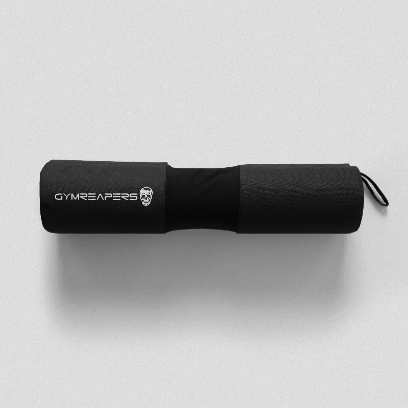 Barbell for muscle definition-Covered Barbell Squat Pad - Black