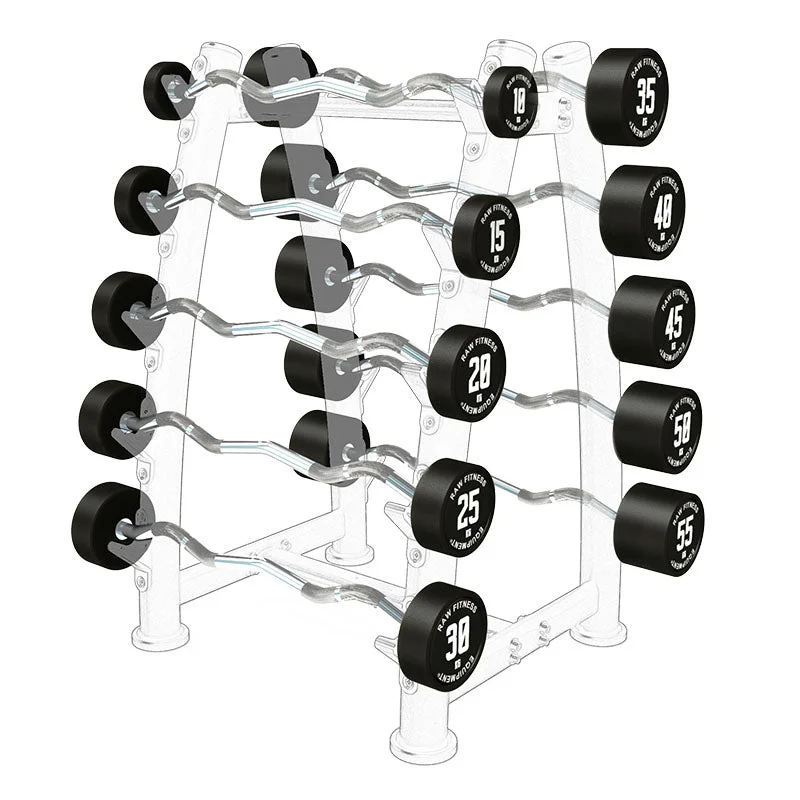 Barbell for upper strength-Fixed EZ CPU Barbell - 10KG - 55KG Pack