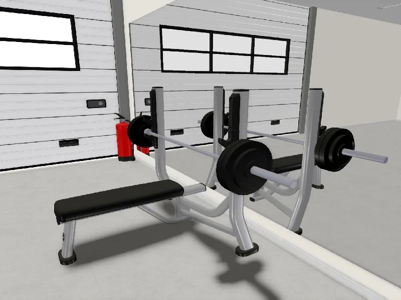 Multi-station home gym for tiny units-Enthusiast Home Gym Package - Olympic Weight Bench Package