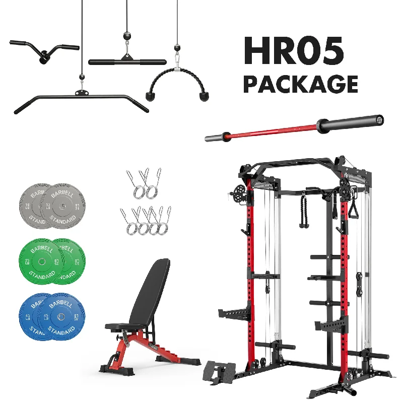 Multi-station home gym with adjustable system-HR05 Home Gym Package-160LBS