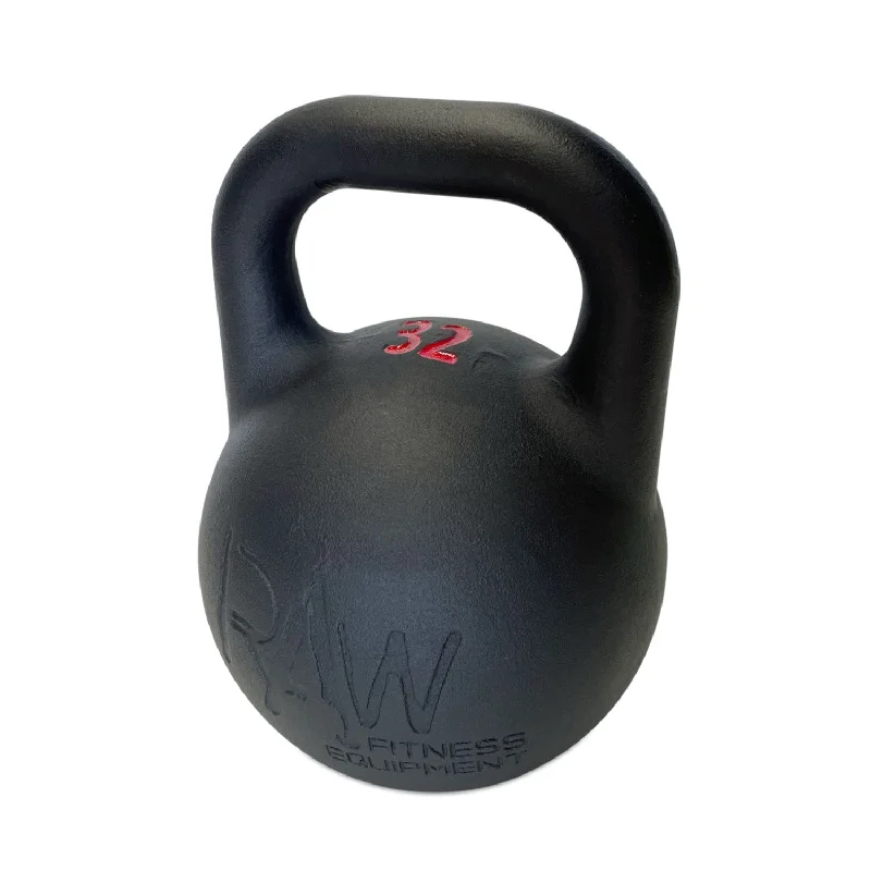 Kettlebell for strength training-Kettlebell Competition Premium Black - 32KG