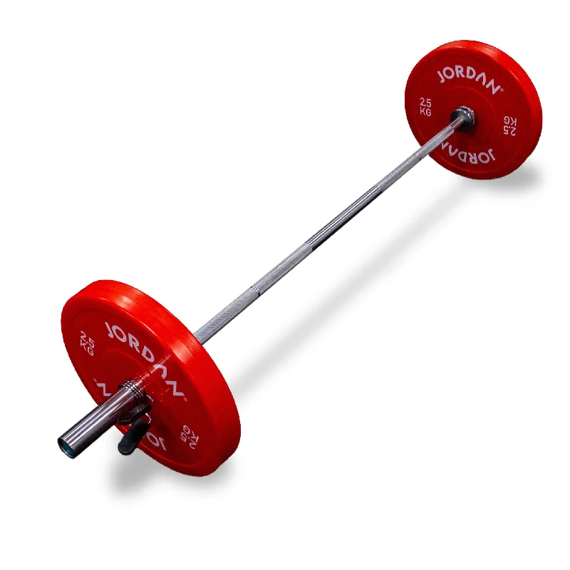 Barbell with nickel finish-JORDAN® Beginner Barbell Set