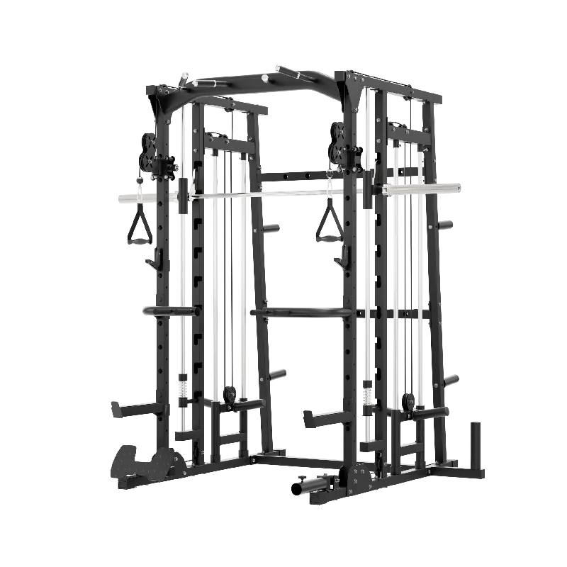 Multi-station home gym for fitness workouts-MAJOR FITNESS All-In-One Home Gym Smith Machine SML07